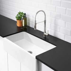 Kitchen faucet, brass color