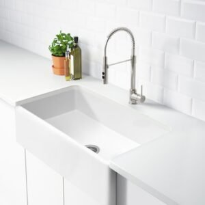Kitchen faucet, stainless steel color