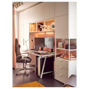 Cabinet lighting, black/dimmable