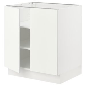 Base cabinet with shelves/2 doors, white/Vallstena white, 30x24x30 "