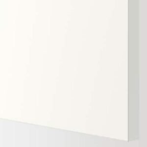Base cabinet w 3 fronts/4 drawers, white/Axstad gray-green, 18x24x30 "