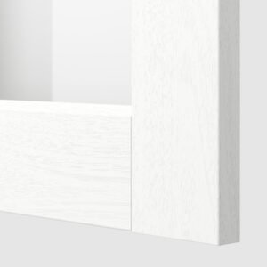 Base cab f sink/recycling/2 fronts, white/Axstad gray-green, 36x24x30 "