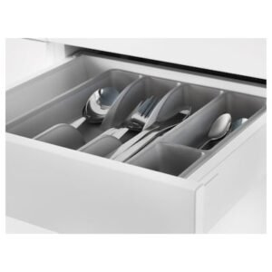 Flatware tray, white, 11x20 "