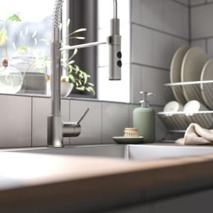Apron front double bowl sink, white, 37x19 "